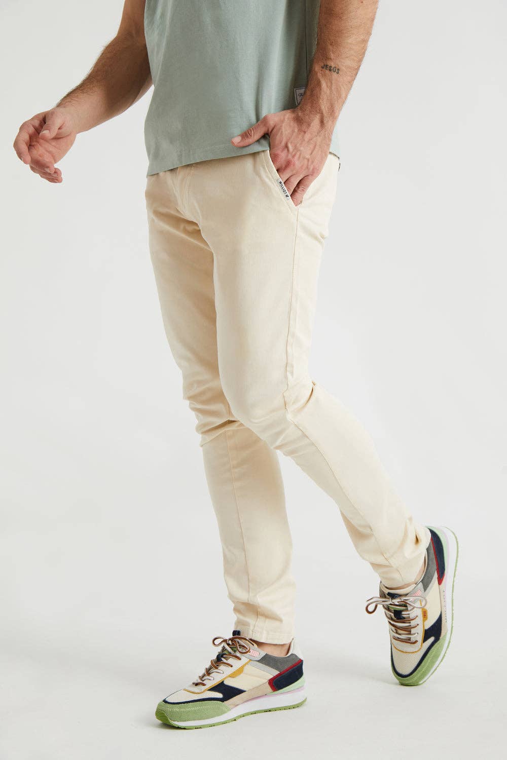 Pantaloni chino slim da uomo