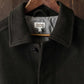 Cappotto corto Clive in lana verde salvia scuro