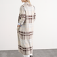 Cardigan lungo jacquard con tasche