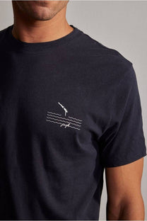 T-shirt Neptune Diver in cotone e lino