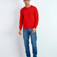 Maglione girocollo in cotone da uomo