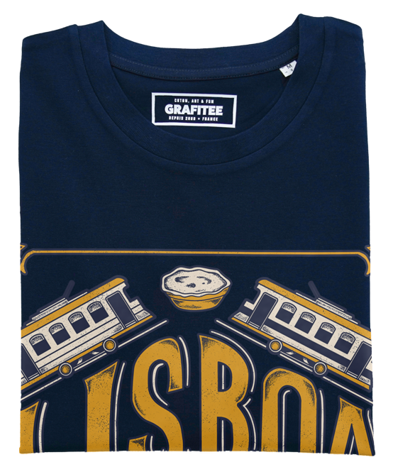 T-shirt Lisboa con grafica città Portogallo