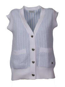 Gilet in maglia senza maniche in cotone