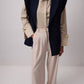 Blazer imbottito asimmetrico blu navy