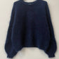 Canotta in maglia a righe da donna