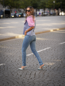 Jeans skinny Banga con strass