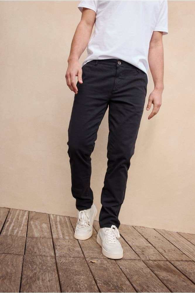 Pantaloni chino slim fit navy Joe