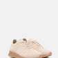 Sneakers bicolori con suola platform