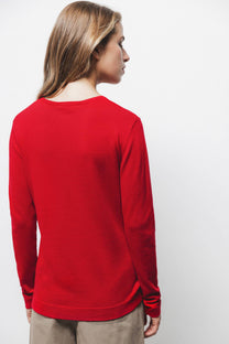 Maglione in maglia rasata girocollo