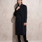 Cappotto lungo doppiopetto con revers