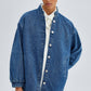 Giacca bomber oversize in denim