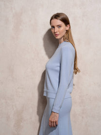 Maglione in maglia girocollo da donna