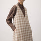 Abito lungo in tweed senza maniche