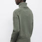 Maglione a maglia strutturata con dolcevita