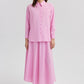 Completo camicia e gonna rosa
