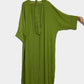 Kimono estivo midi in cotone con maniche a 3/4