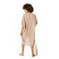 Kimono estivo beige midi in cotone