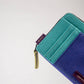 Portafoglio multicolore compatto con zip