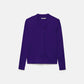 Maglione in maglia rasata con fiocco e scollo a V