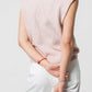 Gilet in maglia con spalle strutturate