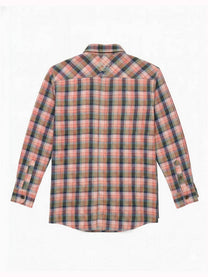 Camicia di flanella a quadri da uomo Chop Plaid rosa