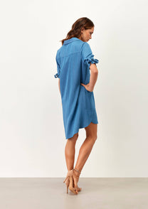 Abito corto in tencel