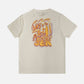 T-shirt pigmentata bianca “Life by the Sea VII”