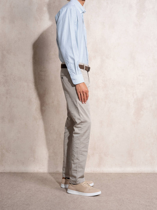 Pantaloni chino skinny in cotone stretch da uomo