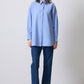 Camicia oversize in popeline di cotone con bottoni