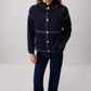 Cardigan Rashed a Contrasto