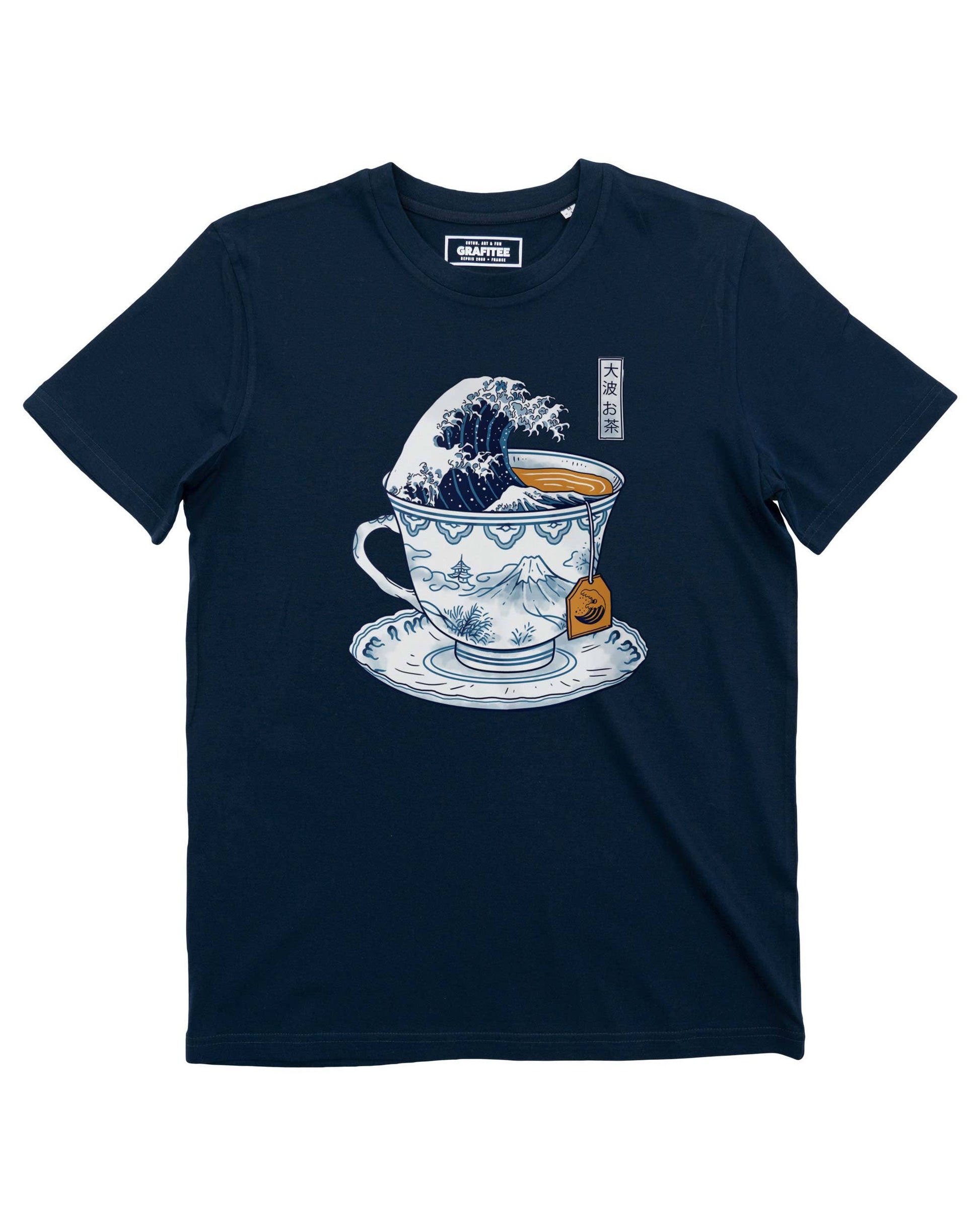 T-shirt vintage giapponese Kanagawa Tea