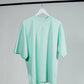 T-shirt oversize Positive Mind verde menta