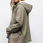 Parka con cappuccio e coulisse