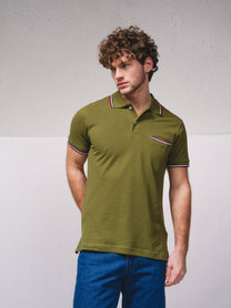 Polo in piqué con taschino
