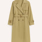 Trench Coat Lungo Maxi con Cintura