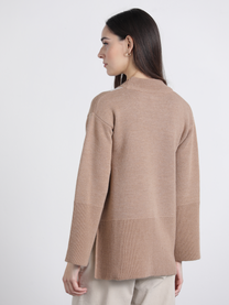 Maglione jacquard a rombi in maglia