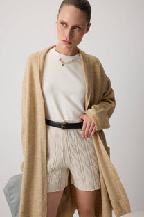 Cardigan oversize in maglia con tasche