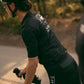 Pantaloncini da ciclismo neri con bretelle
