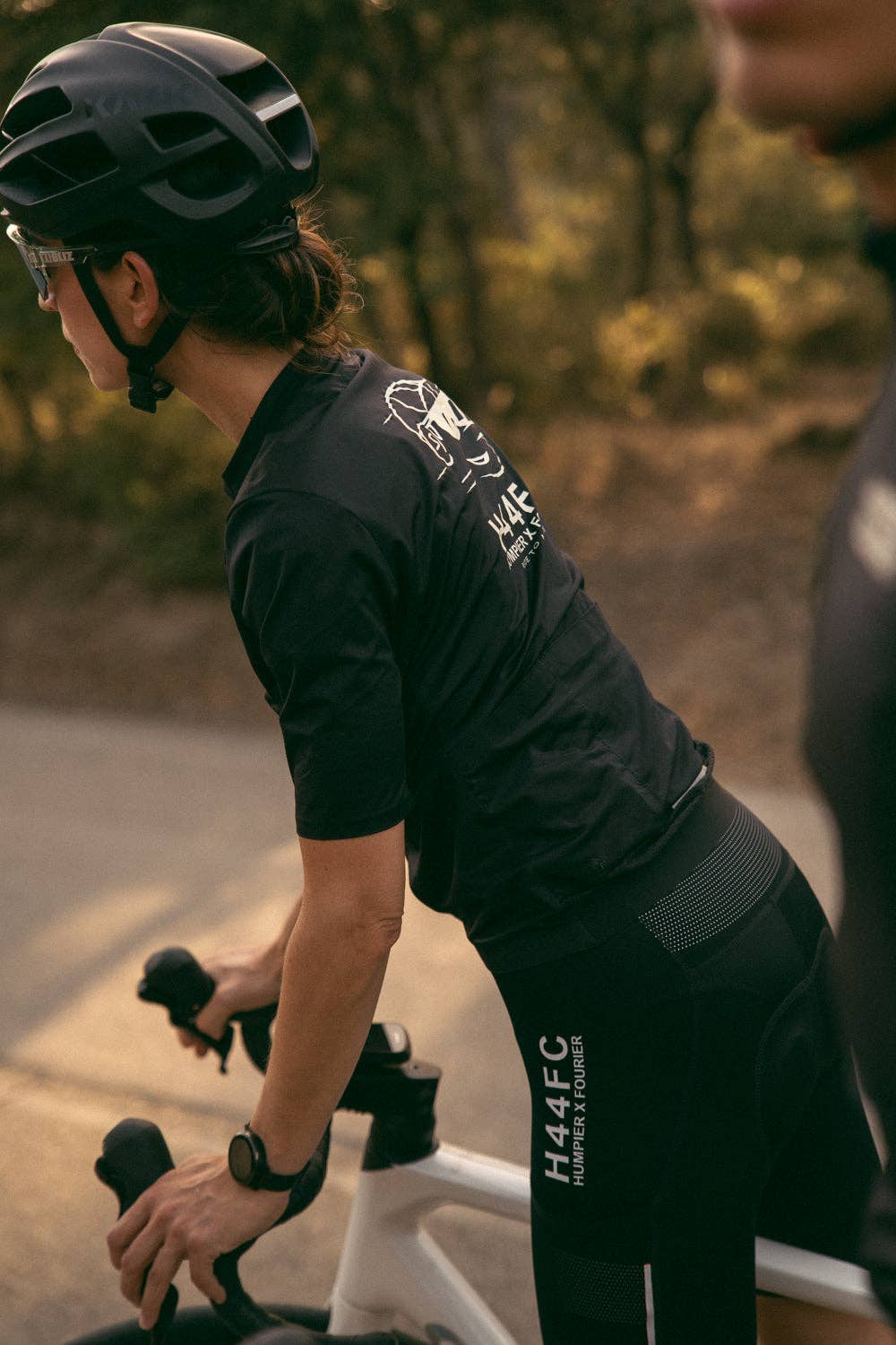 Pantaloncini da ciclismo neri con bretelle