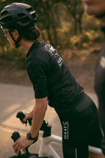 Pantaloncini da ciclismo neri con bretelle