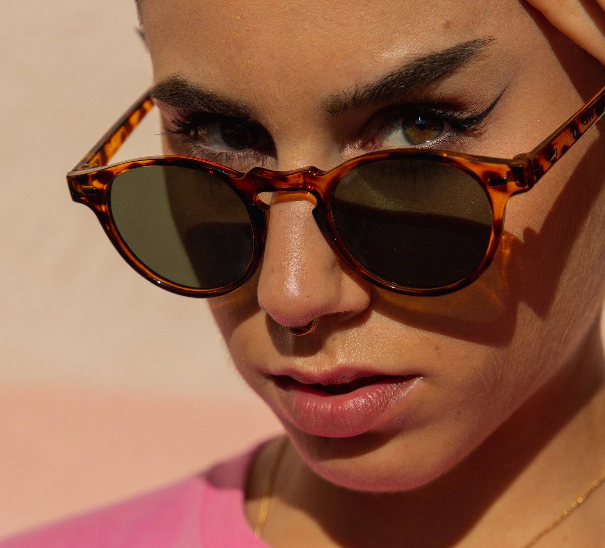 Occhiali da sole unisex Denisse tartarugati