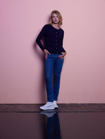 Jeans skinny da donna in denim elasticizzato