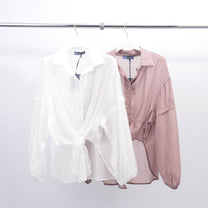 Camicia trasparente con nodo