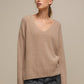 Maglione in maglia con scollo a V