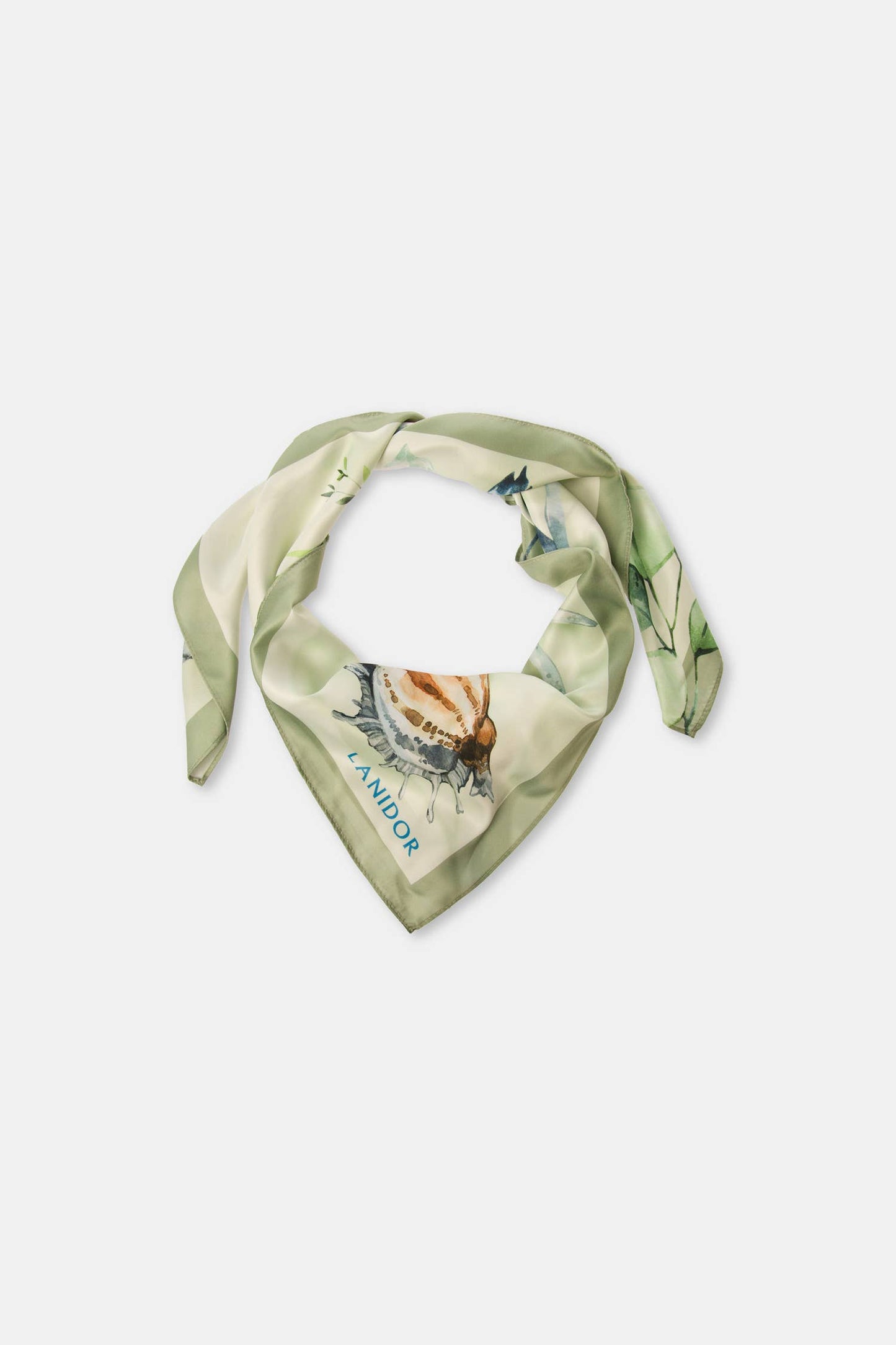 Foulard con stampa marina