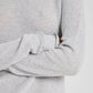 Maglia a maniche lunghe a coste in cotone biologico Freja grigio melange chiaro