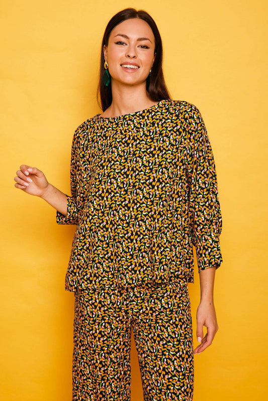 Camicia fluida nera Finestrat