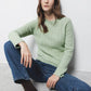 Maglione a maglia strutturata verde menta