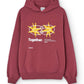 Felpa con cappuccio oversize Star Ruby in cotone biologico