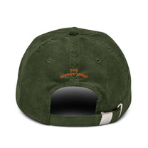 Cappellino dad hat in velluto a coste con ricamo “Champagne Please”